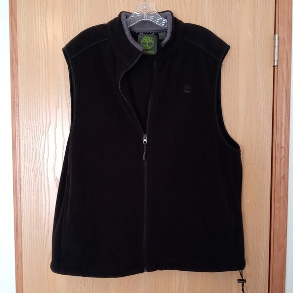 Timberland Jackets & Coats Timberland Mens Black Fleece Vest Large
